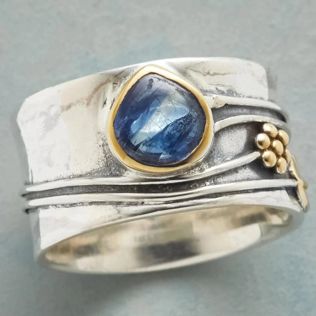 Anello blu vintage