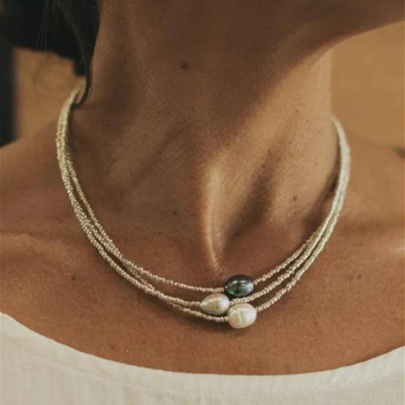 Collana di perle naturali vintage