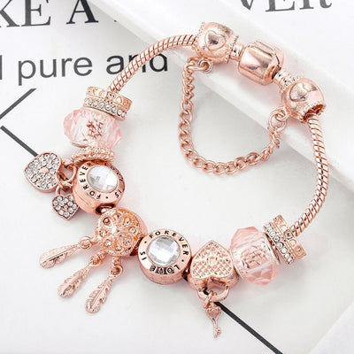 Bracciale Rose Dreamcatcher con Charms Inclusi in Argento